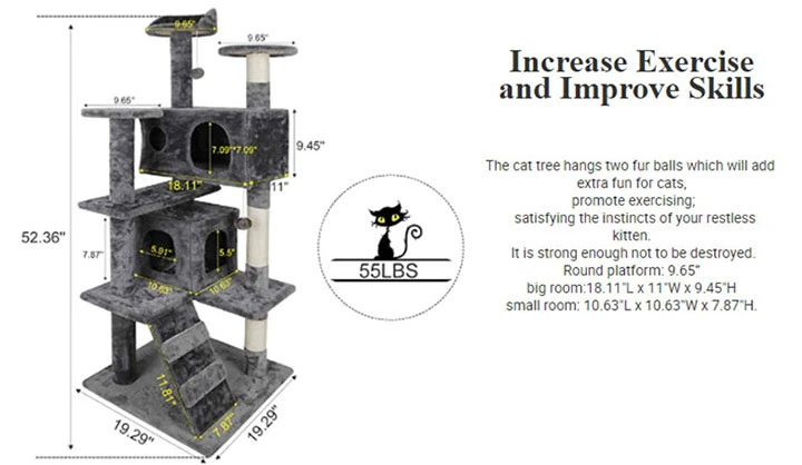 Hot Selling Extra Large Cat Tree with Scratching Post