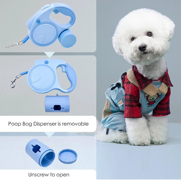 Wholesale 3 in 1 LED Light Retractable Pet Dog Leash with Best Price